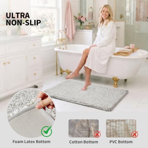 ILANGO Bathroom Rugs 60" × 24", Extra Soft Absorbent Microfiber Bath Rugs - Image 6