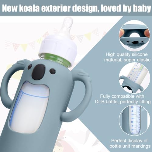 3 Pack Silicone Sleeves for Dr. Brown's Glass Bottles 8 OZ - Image 3