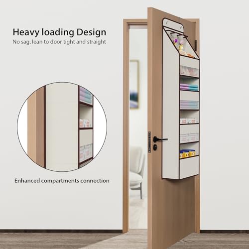 Univivi Fabric Over Door Hanging Organizer - Image 2