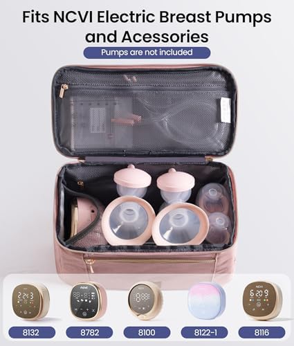NCVI Breast Pump Storage Bag, Large Capacity, Waterproof Lining - Image 2