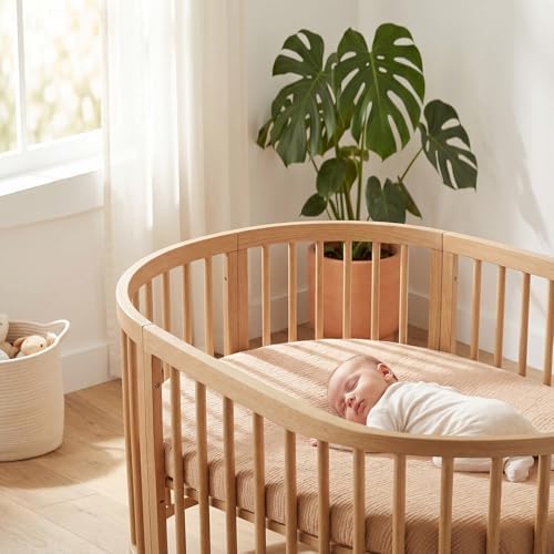 100% Muslin Cotton Baby Bassinet Sheets - Image 3