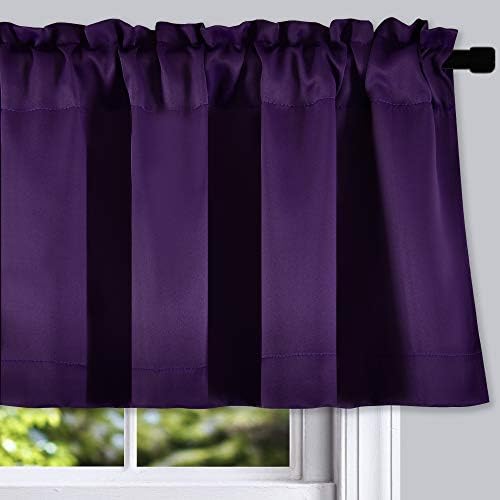 DONREN Royal Purple Window Valances - Image 2