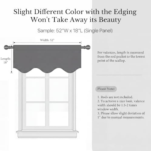 NICETOWN Blackout Valance Curtain - Image 7