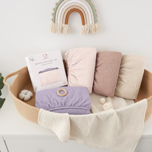Bearmoss Muslin Mini Crib Sheets - Image 7