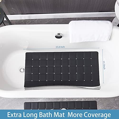 Webos Foldable Silicone Bathtub Mat: Jumbo Size Heavy Duty Safety Bath Mat - Image 2