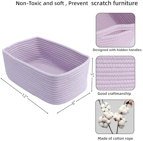 XUANGUO Small Woven Storage Baskets - Image 2