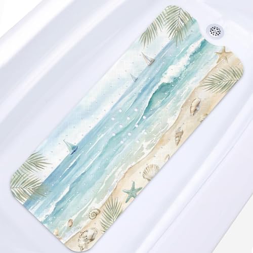 Bathtub Shower Mat 40X16 Inch, for Toddler by Culudea