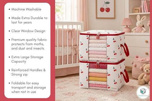 Chaos Cleared Kids Storage Bags – 100% Cotton Canvas Toy & Clothes Organizer - Image 6