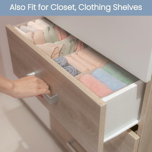 Criusia Drawer Organizer Clothes, 24 Pack Underwear Drawer Organizers, Foldable - Image 5