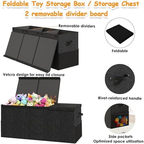 150L Extra Large Toy Storage Box - Image 6