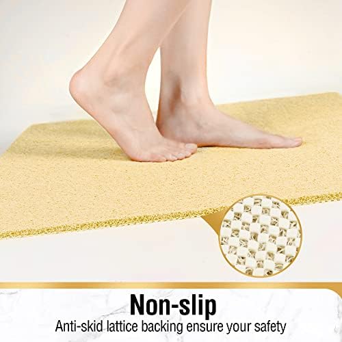 HITSLAM Square Shower Mat, 27 x 27 Inch Non Slip Bath Mat - Image 3