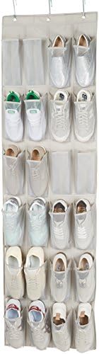 Amazon Basics 24 Medium Mesh Pocket Over-the-Door Hanging Shoe Organizer - Image 3