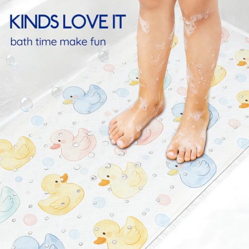 Kids Bathtub Mat Non Slip, 40 x 16 Inch Tub Mat - Image 6