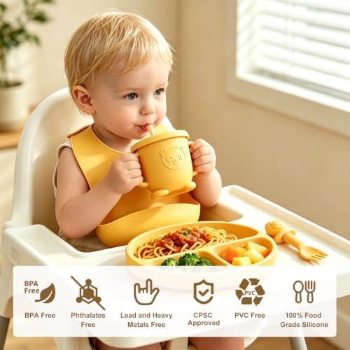 Silicone Baby Feeding Utensils Set - Image 3