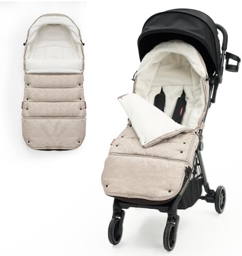 Momcozy Universal Stroller Footmuff, Plush Weatherproof Bunting Bag - Image 2