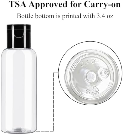 DNSEN 5 Pack 3.4 oz Travel Size Bottles - Image 5