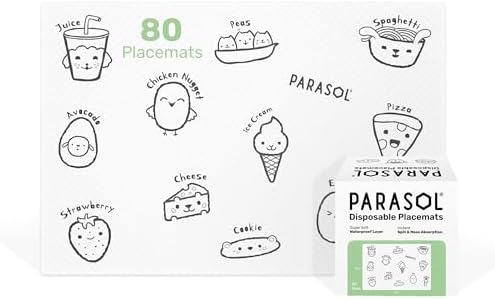 Parasol Disposable Placemats for Babies and Toddlers by ParasolCo
