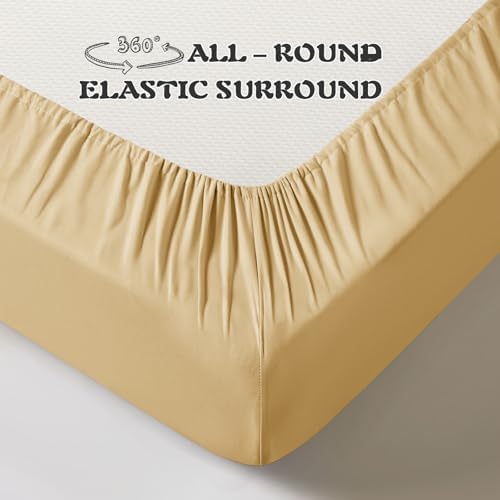 KKJIAF 3 Piece Gold Toddler Sheet Set - Image 6