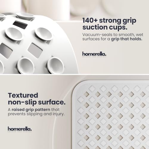 homerella Bathtub Mat Non Slip 28x16 Shower Mat Non Slip Anti Mold BPA Free - Image 2