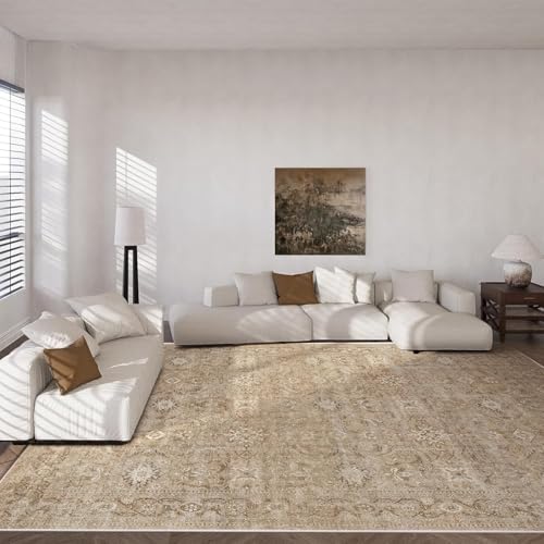 10x14 Area Rugs for Living Room: Large Washable Bedroom Rug Non Slip Carpet - Image 4