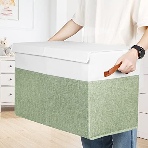 Large Toy Storage Box with Lid, Toy Chest Bin Boxes Basket with Dividers - Image 6