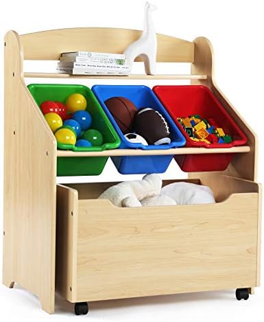 Humble Crew Kids' Store-All Unit, Natural Finish - Image 3