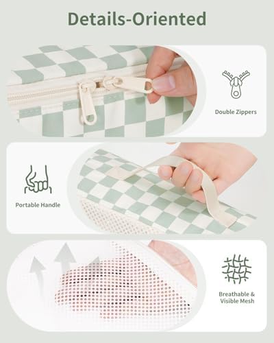 Narwey 7 Set Checkered Packing Cubes - Image 4