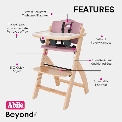 Abiie Beyond Junior Convertible Wooden High Chair - Image 2