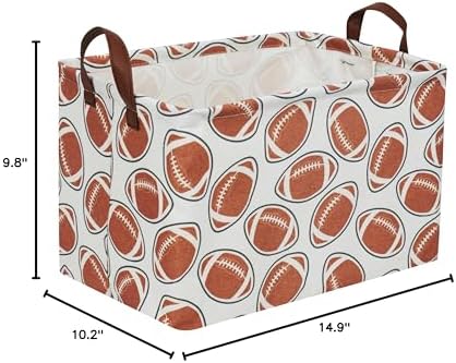 Essme Rectangular Football Baskets, Kids Storage Box, Toy Bin - Image 7