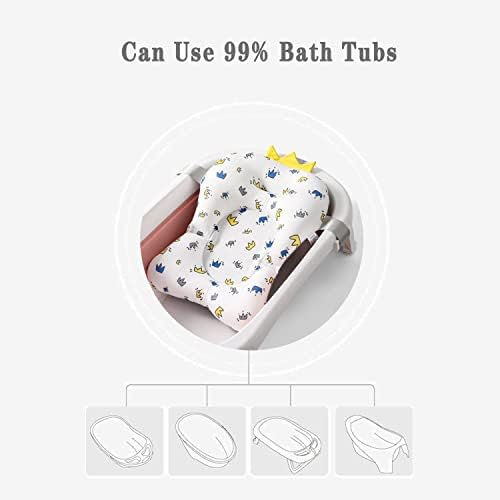 Baby Bath Pad, Soft Bathtub Mat, Adjustable Nonslip Newborn Toddler Bath Cushion - Image 2