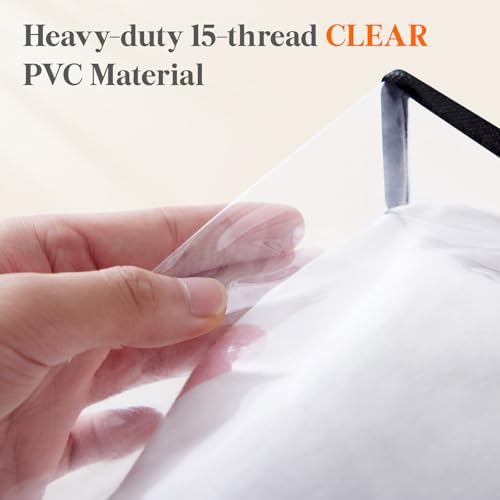 Lifewit 45L Clear Clothes Storage Bags, Plastic Foldable Blanket Storage Bag - Image 3