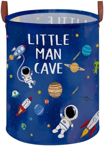 Space Themed Bedroom Decor Baby Laundry Hamper, Kid Laundry Basket by XHWZOF