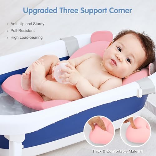 Colorlife Baby Bath Seat Support Net Infant Bathing Seat Support Mat, - Image 6