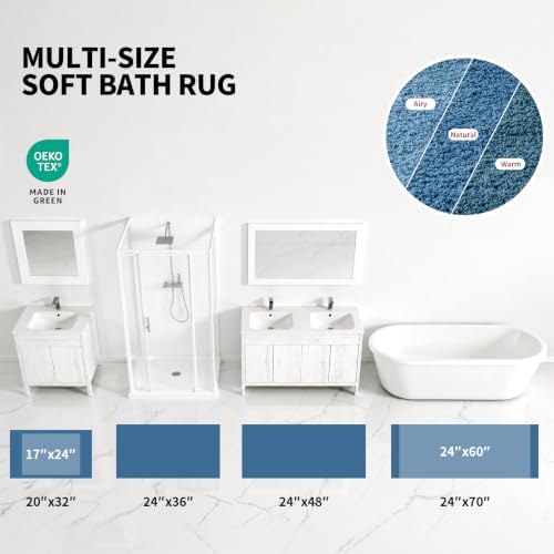 ILANGO Toilet Rugs U Shaped 22" × 24", Soft Absorbent Microfiber Bath Rugs - Image 4