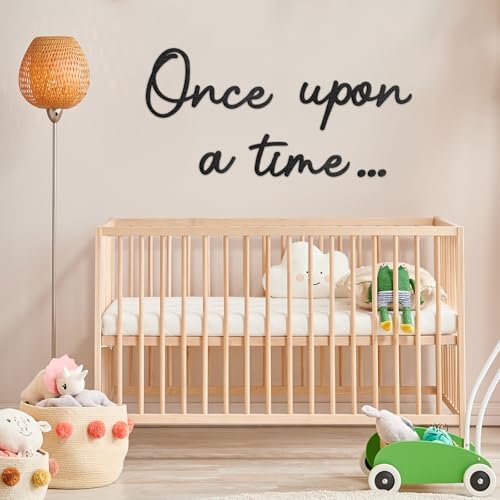 JarThenaAMCS Once Upon a Time Wooden Sign Reading Corner Sign Elegant Nursery - Image 4