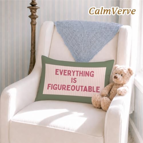 Everything is Figureoutable Inspirational 12x20 Pillow Cover - Image 2