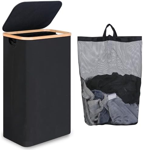 iEGrow 75L Slim Laundry Hamper, Narrow Laundry Basket by iEGrow