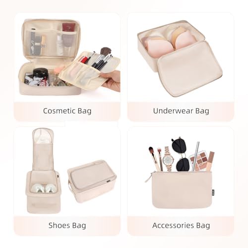 BAGAIL 8 Set Packing Cubes Luggage Packing Organizers - Image 3
