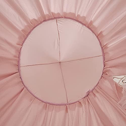 VETHIN Bed Canopy Double Layer Princess Round Dome Dreamy Mosquito Net Bedding - Image 6