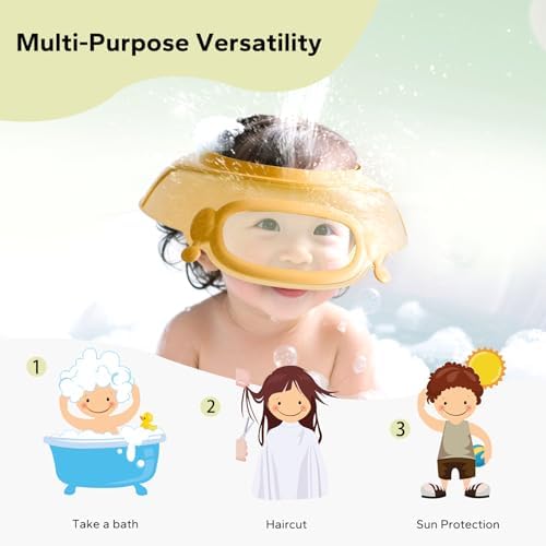 FUNUPUP Baby Shower Cap for Toddlers Kids, Soft TPE Silicone - Image 6