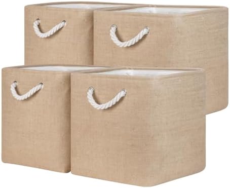 Temary Storage Baskets for Shelves 13 Inch Baskets for Gifts Empty, 4 Pack by TEMARY