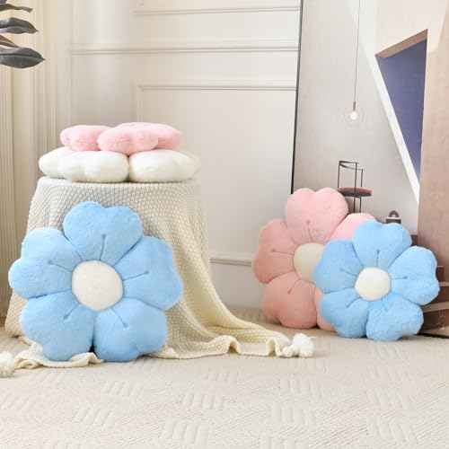 Flower Pillow, Cute Daisy Decorative Throw Pillows, 15 Inches - Image 4