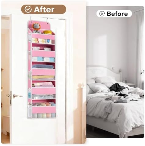 Over the Door Organizer, 5 Large Pocket Hanging Storage - Image 6