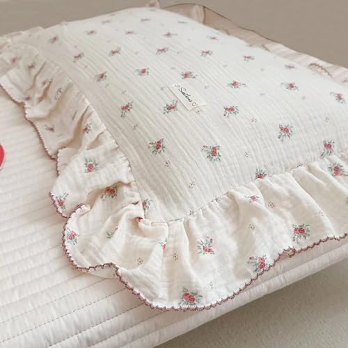 BuLuTu Muslin Cotton Toddler Pillowcase Standard Size 20"x26", Berry Pattern - Image 5