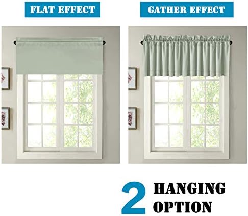 H.VERSAILTEX Blackout Valances for Windows, Kitchen Valance Curtains for Living - Image 6