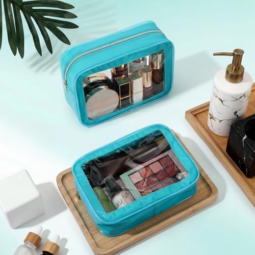 Hsei 6 Pcs Clear Makeup Bags Diaper Bag Organizer Travel Toiletry Bags - Image 4