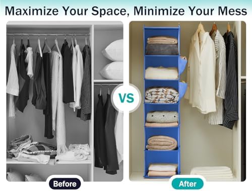 YOUDENOVA Hanging Closet Organizer and Storage - Image 5