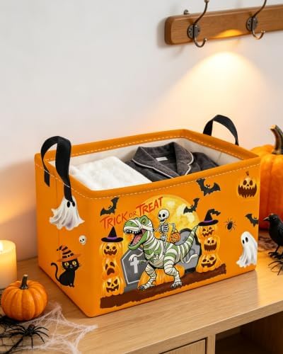 Essme Rectangular Dinosaur Halloween Baskets, Kids Storage Box, Cute Basket - Image 4