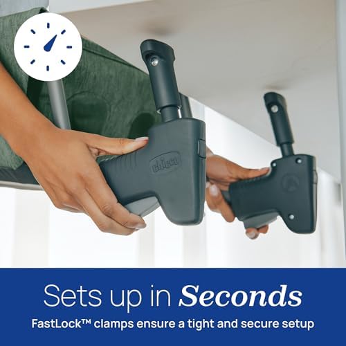 Chicco FastLock Hook-On High Chair, Portable High Chair - Image 3