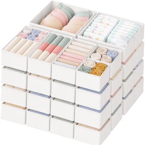 Criusia Drawer Organizer Clothes, 24 Pack Dresser Organizer by Criusia